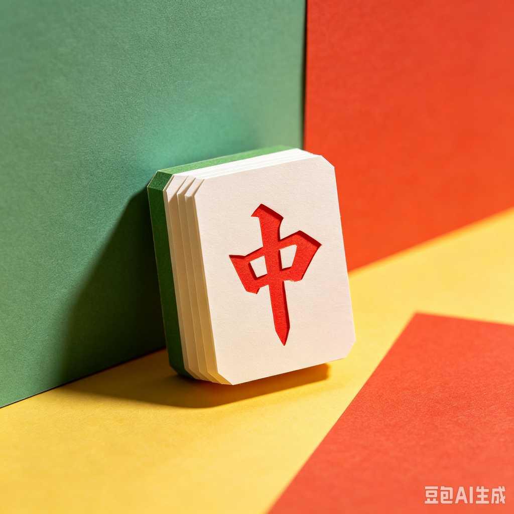 mini mahjong tiles keychain