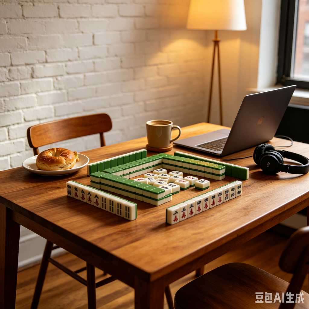 floral design mahjong set