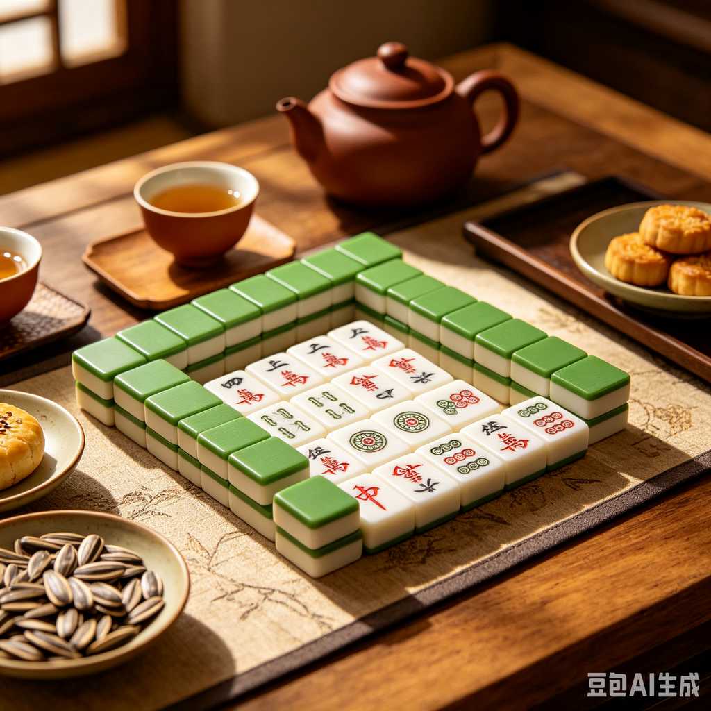 cedar wood mahjong tiles